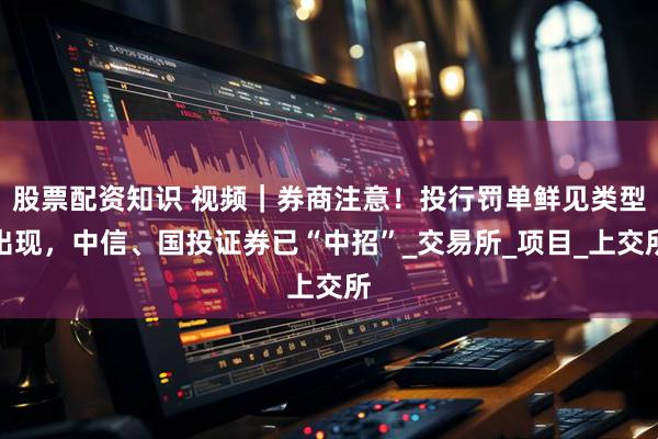 股票配资知识 视频｜券商注意！投行罚单鲜见类型出现，中信、国投证券已“中招”_交易所_项目_上交所